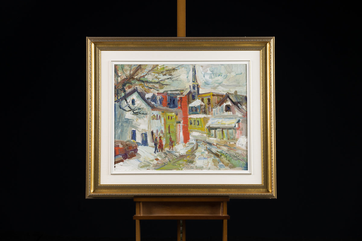 Rue De Village Hiver