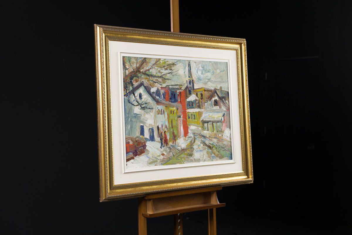 Rue De Village Hiver