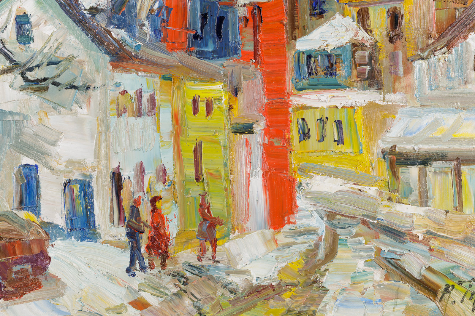 Rue De Village Hiver