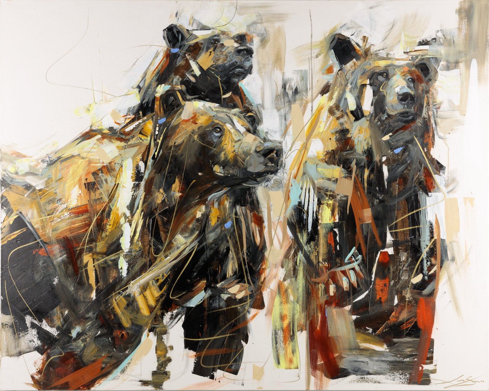 Animals “All That Glitters” by Laura Stevens – acrylic on canvas.