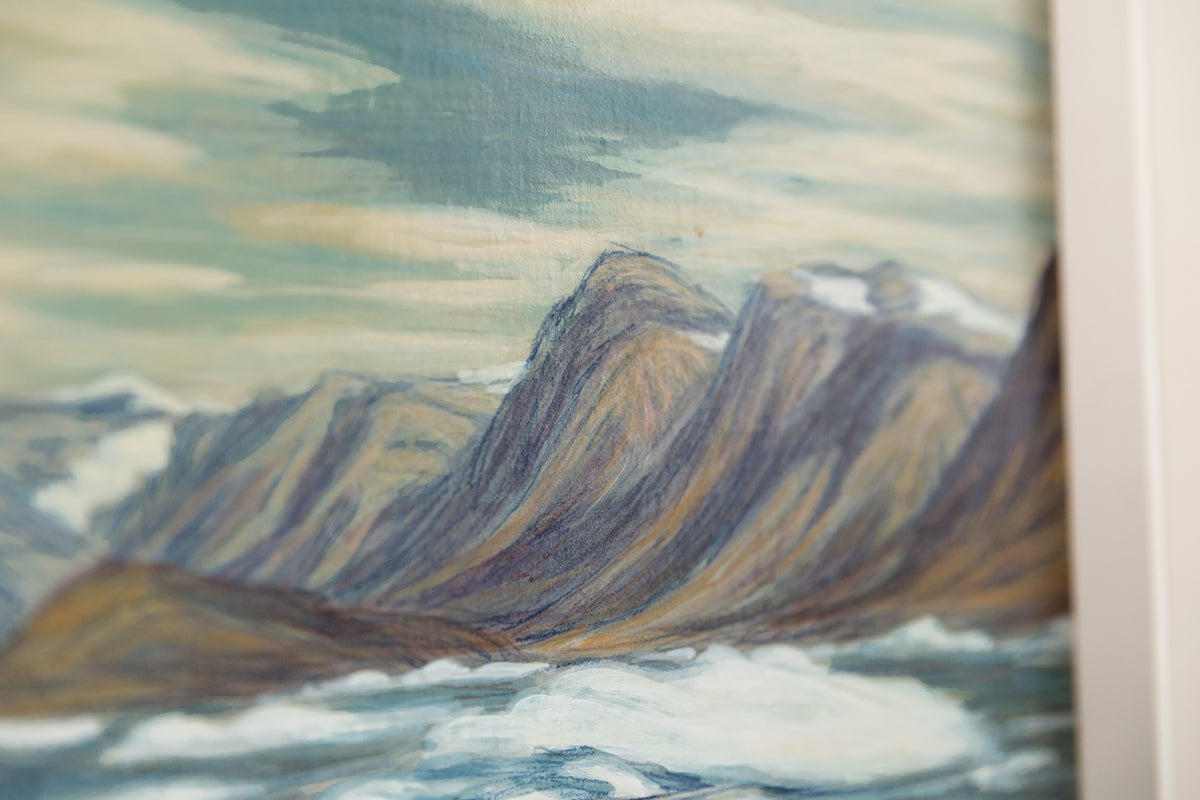 Anna T. Noëh, "Seal Hunting," detail view, oil on panel
