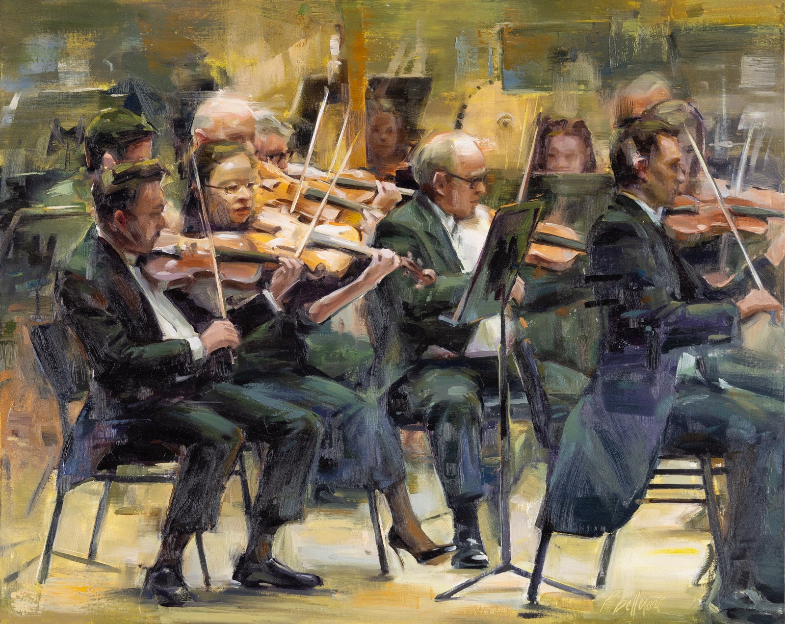 Musical “Shoshkovich, Waltz No2” by Patricia Bellerose – oil on board.
