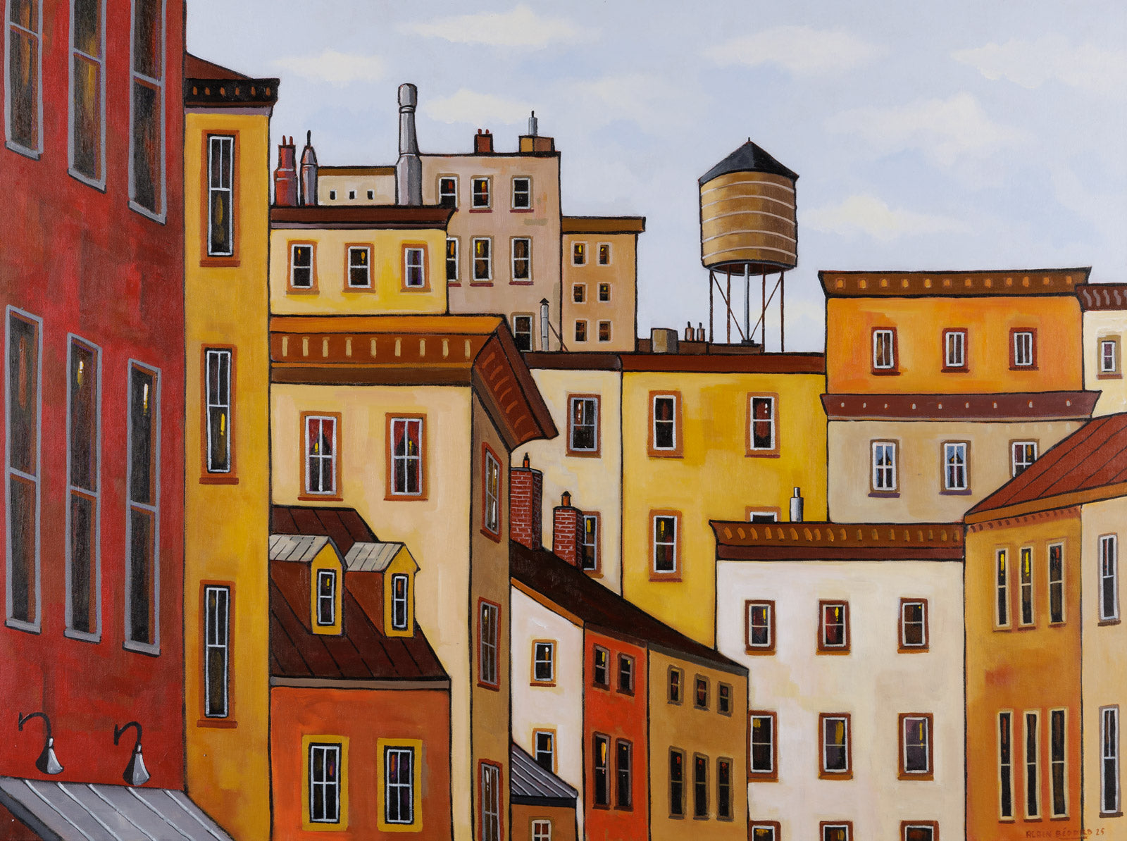 Fin De Jour Sur La Ville