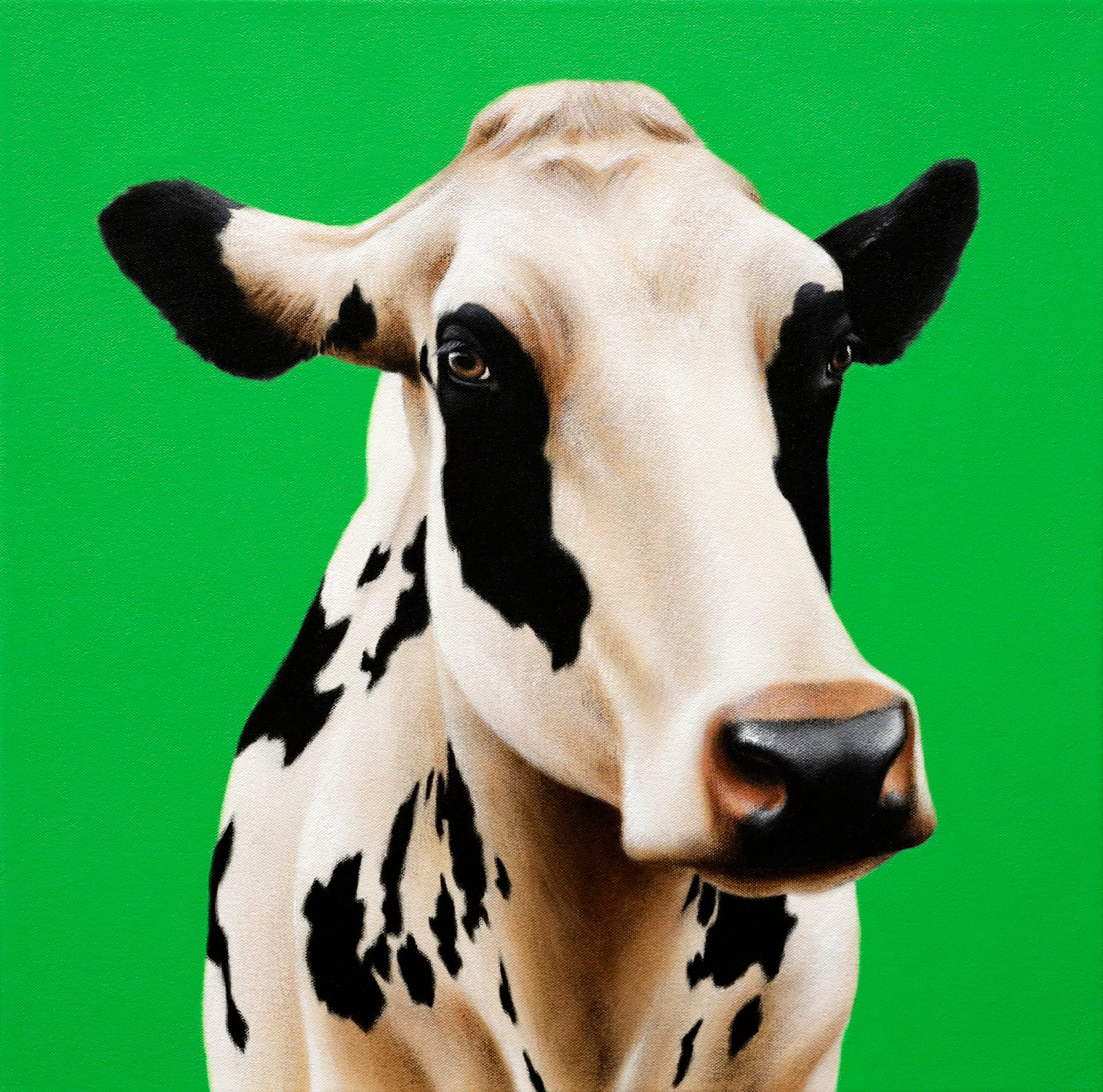 Animals “Chic Green” by Eloise Brodeur – acrylic on canvas.