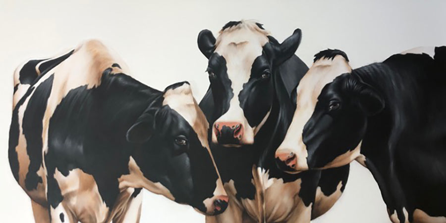 Animals “The Brainstorming” by Eloise Brodeur – acrylic on canvas.