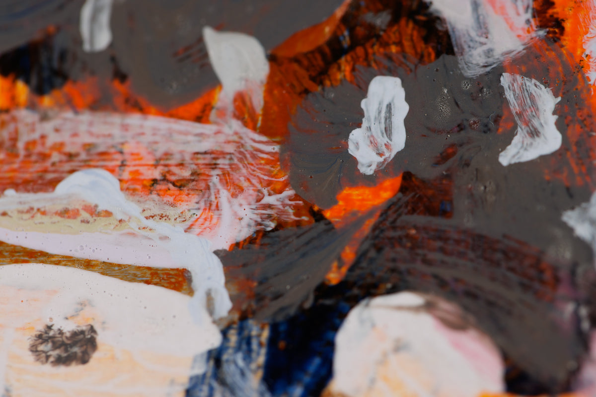 Barbara Ursel, "Beyond," detail 6, acrylic on canvas