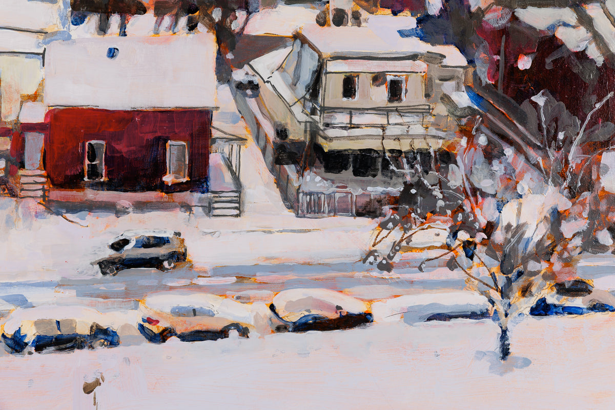 Barbara Ursel, "Beyond," detail 1, acrylic on canvas