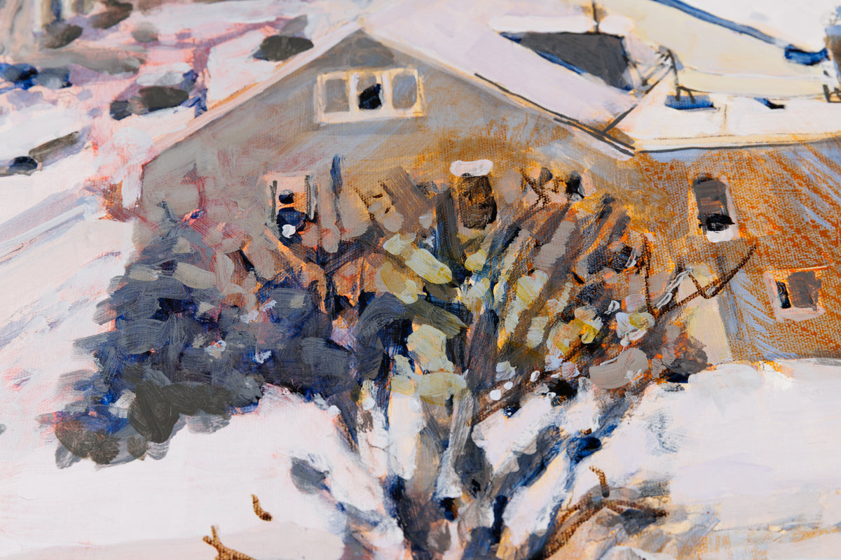 Barbara Ursel, "Beyond," detail 3, acrylic on canvas