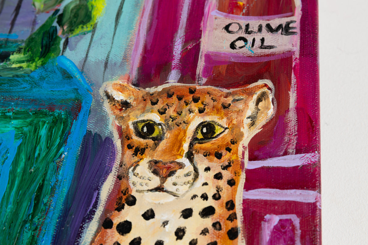 Cynthia Gatien, "You Know Where To Find Me," detail view, acrylic on canvas