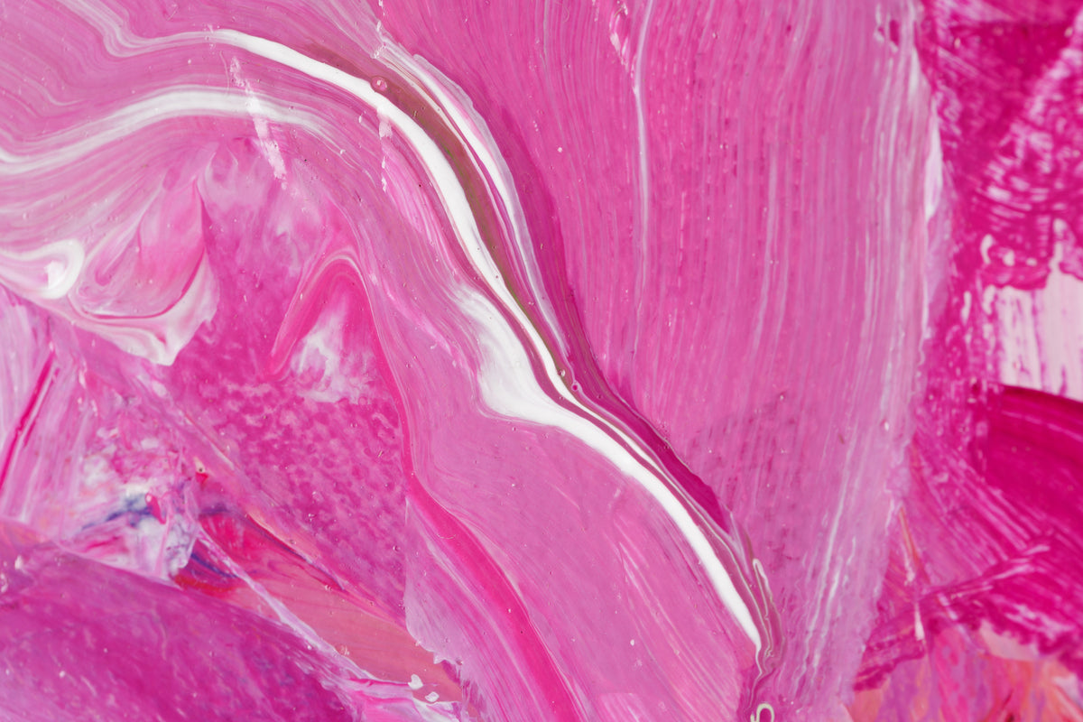 Caroline Koyman, "Cafe Au Lait," detail 6, acrylic on canvas