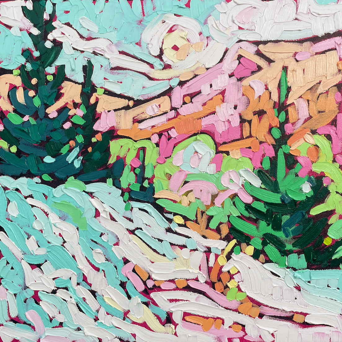 Landscape “Spring Melt” by Noemie Cote – oil on canvas.
