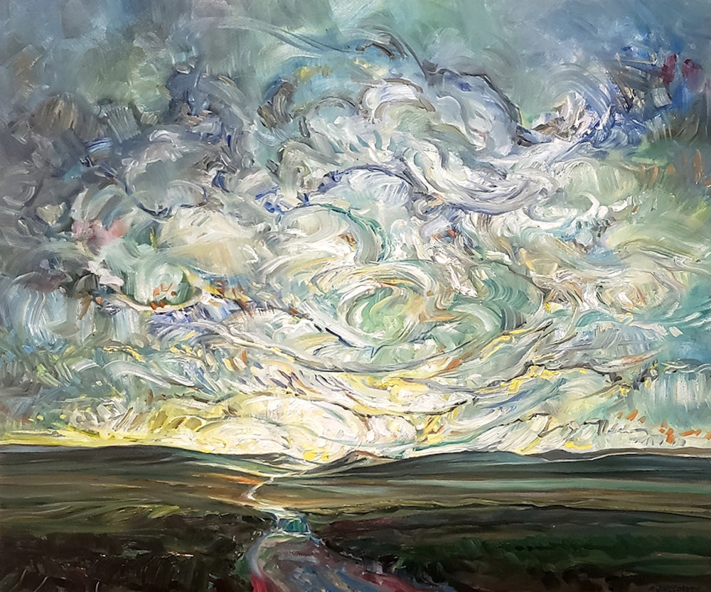 Landscape “The Trail” by Steve Coffey – oil on canvas.