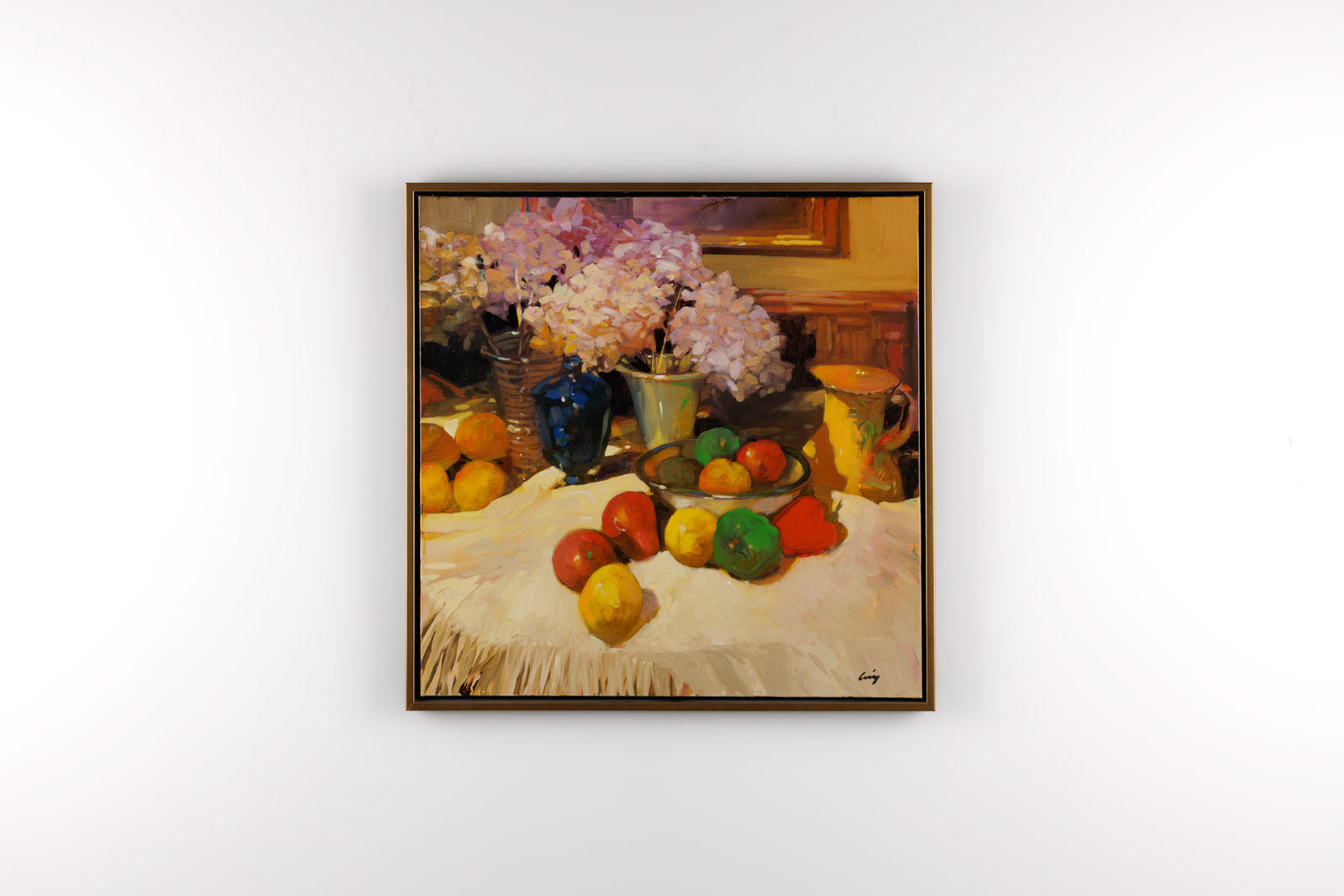 Fruit Bowl & Hydrangeas