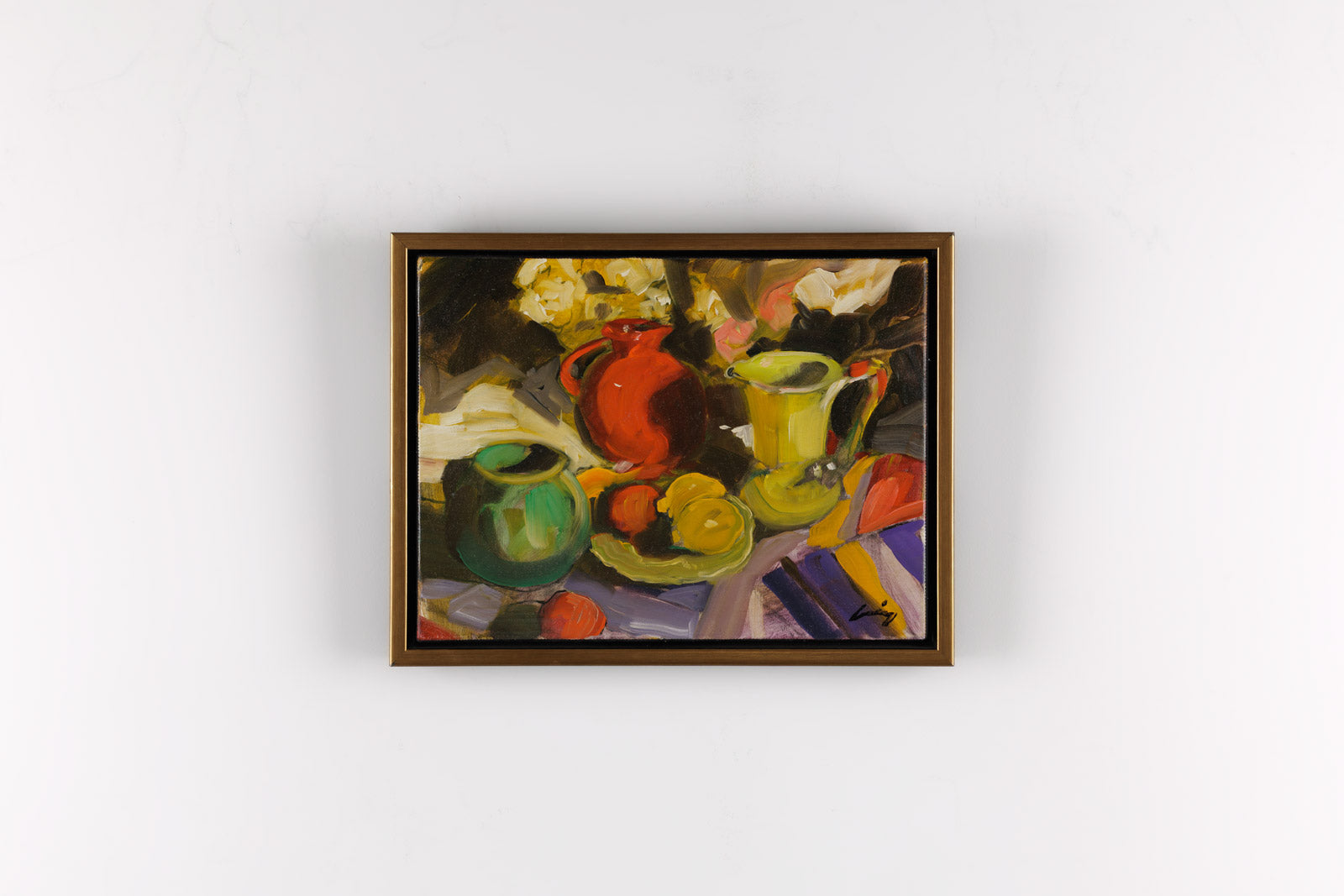 Red Jug & Fruit