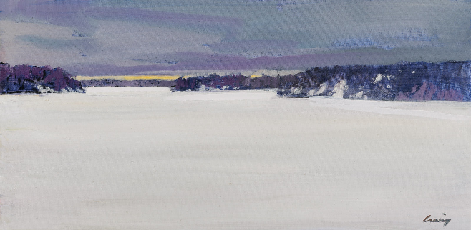Snow Covered Lake