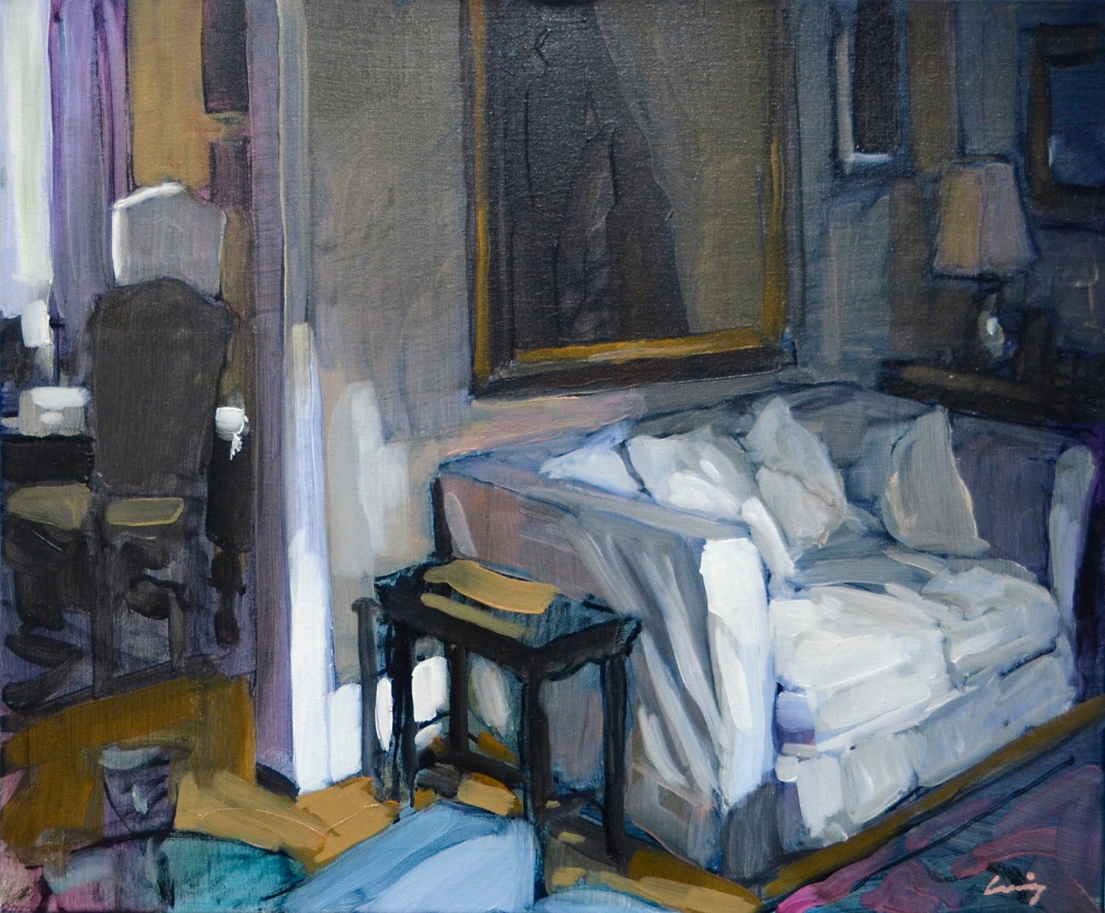Interiors “Broadway Light” by Philip Craig – oil on canvas.