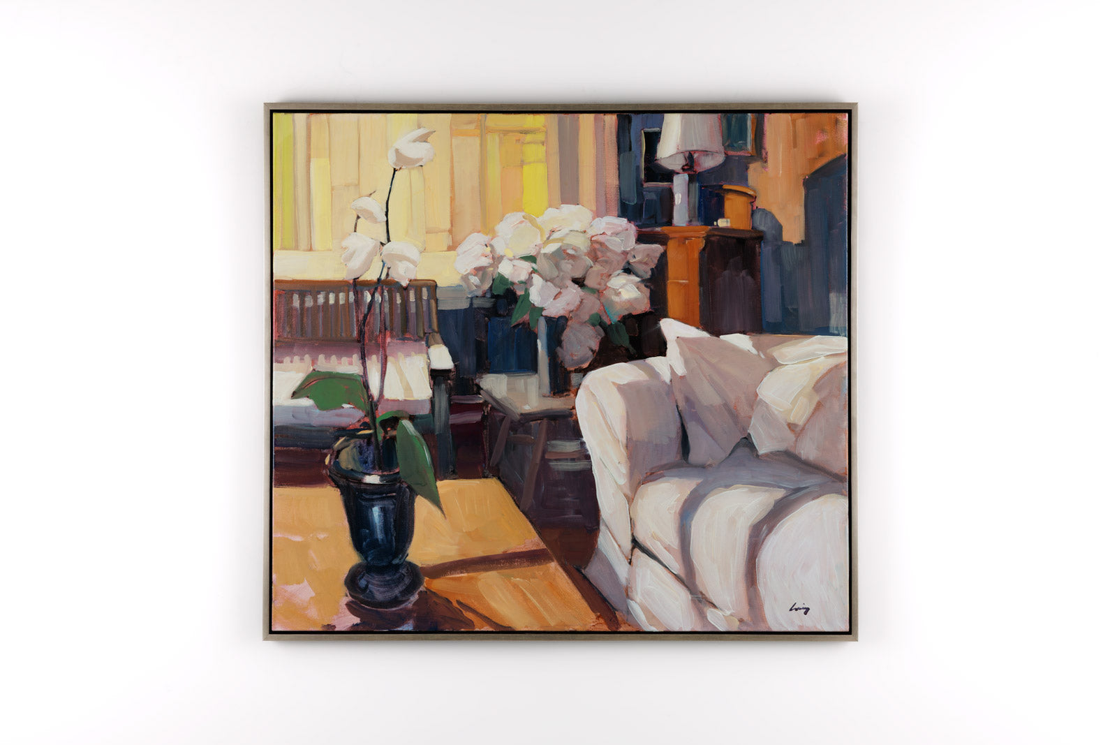 White Orchid In Sitting Room