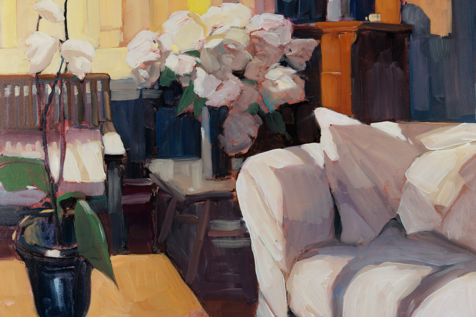 White Orchid In Sitting Room