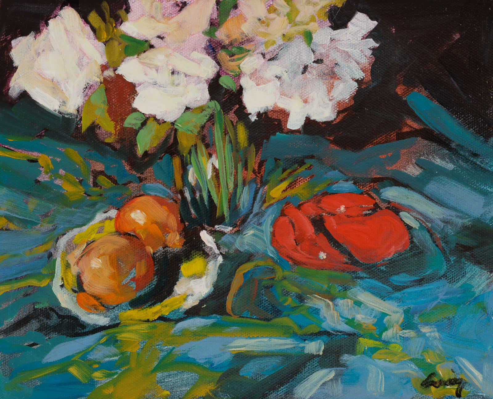 Peonies & Oranges