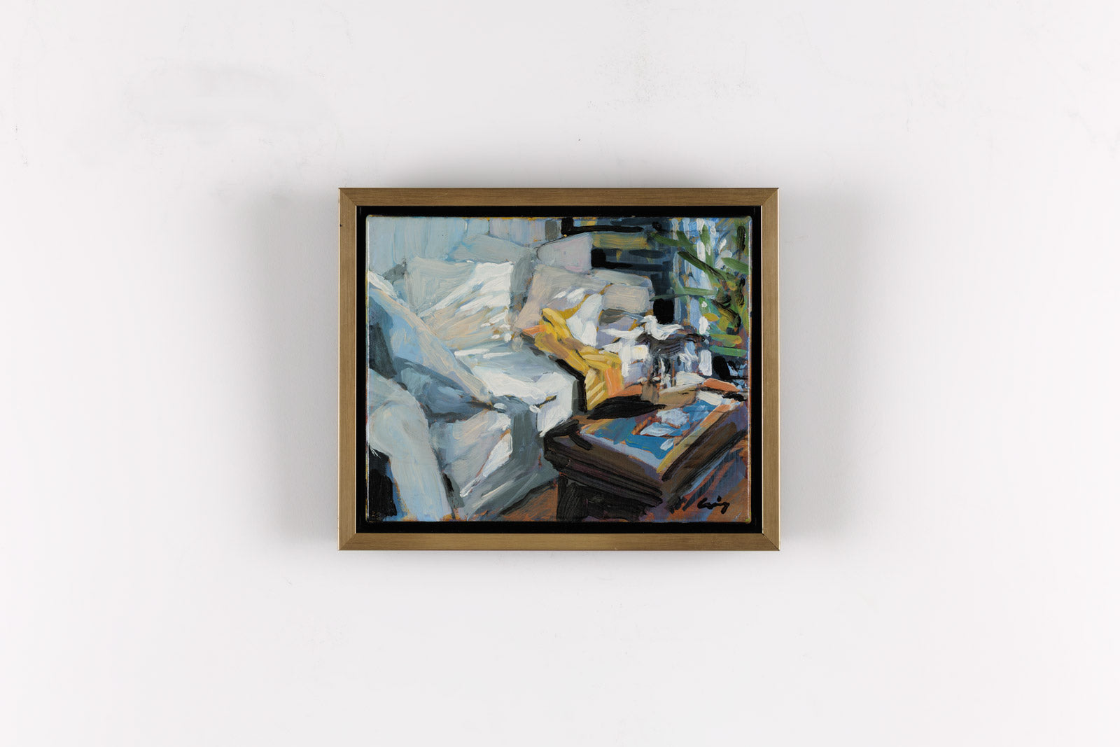Cozy Chair With Yellow Throw