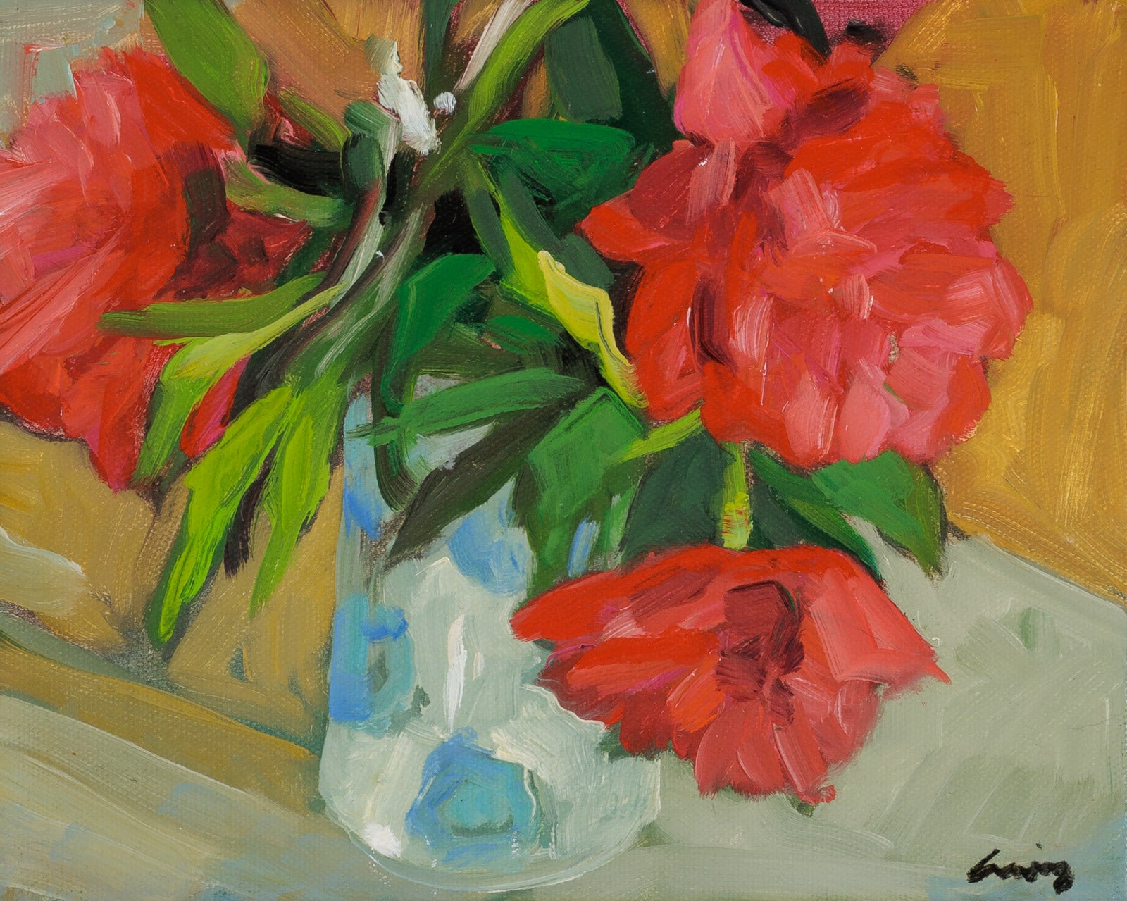 Red Peonies II