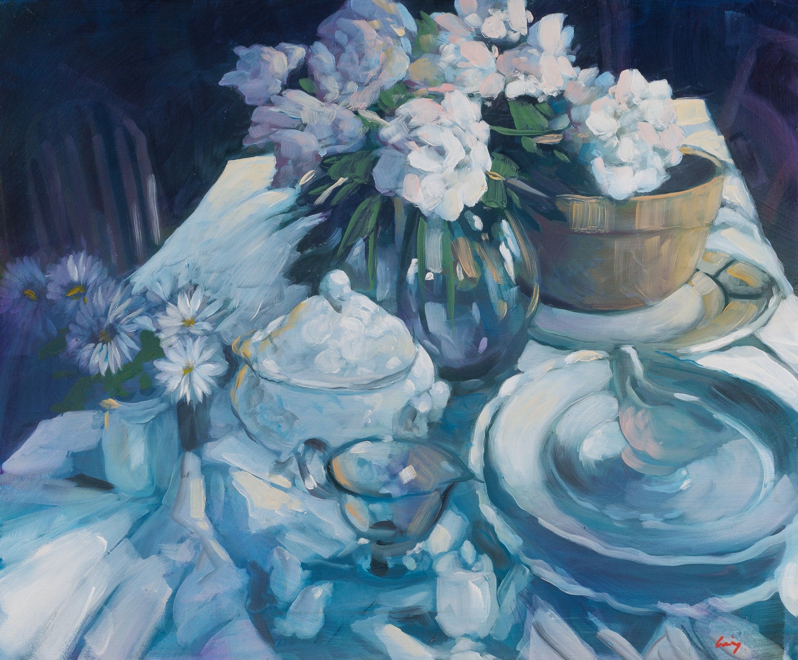White Still Life (Soup Tureen)