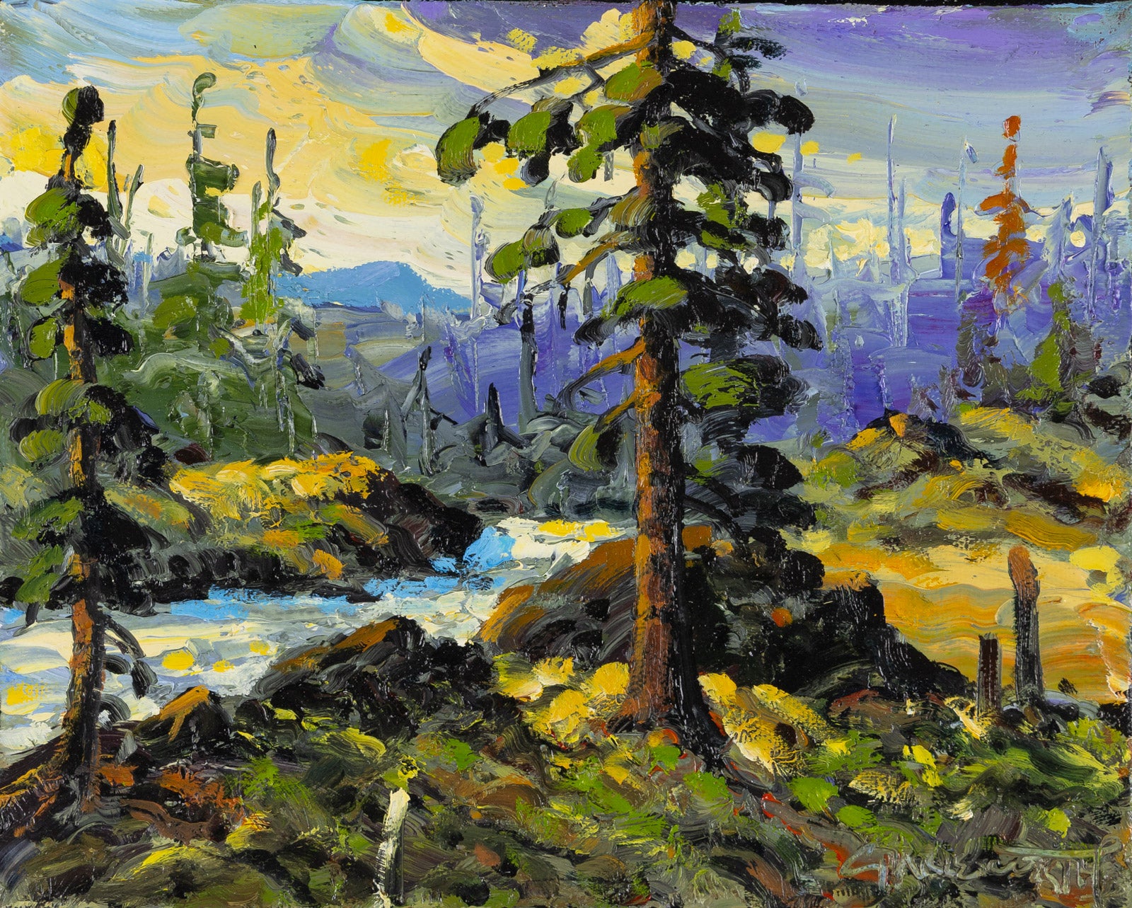 Landscape “Columbia Valley” by Rod Charlesworth – oil on canvas.