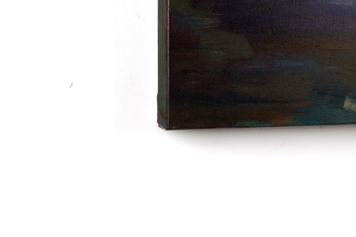Charles Spratt, "Catch The Light," detail view, oil on canvas