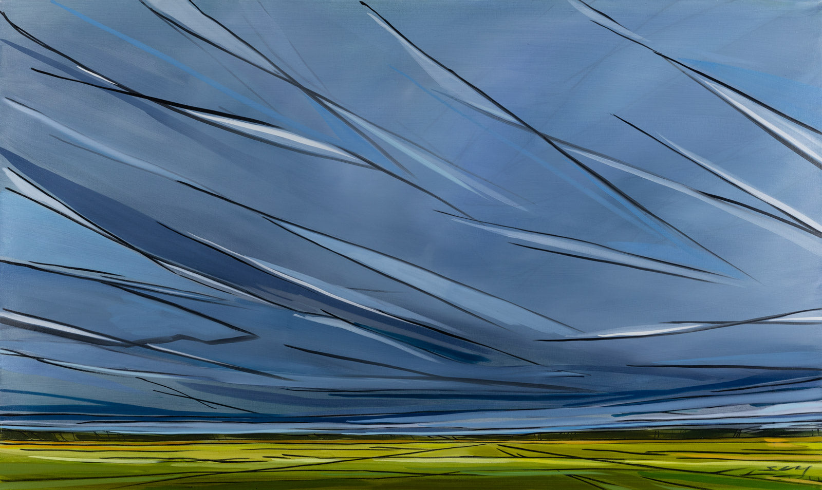 Landscape “Prairie Sky” by Shannon Craig – oil on canvas.