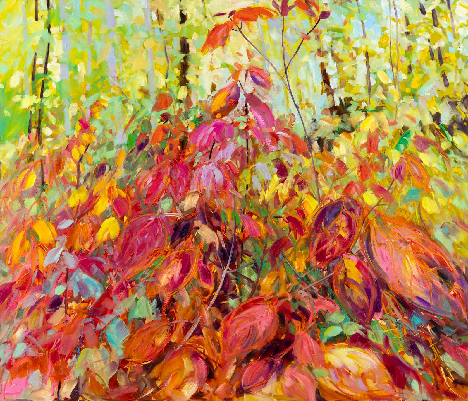 Nature “Oh Happy Day!” by Sheila Davis – oil on panel.