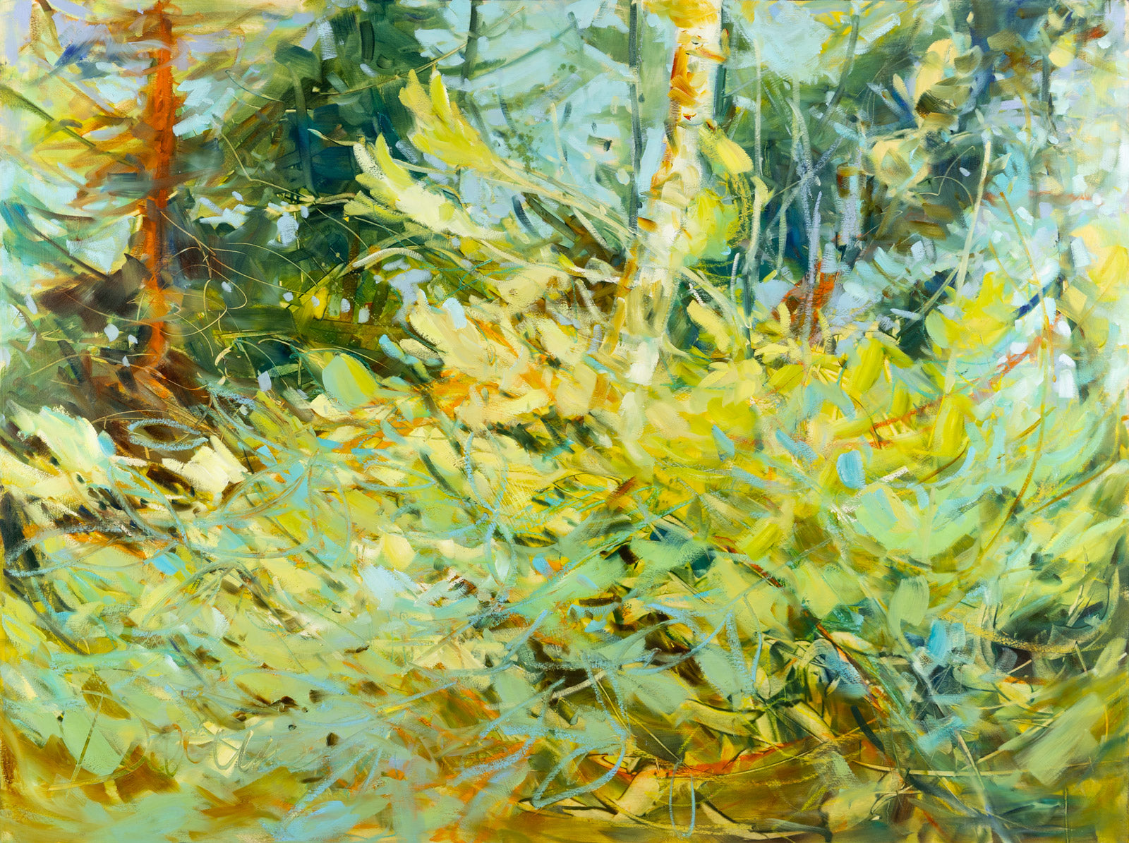 Nature “Welcoming Spring” by Sheila Davis – oil on panel.