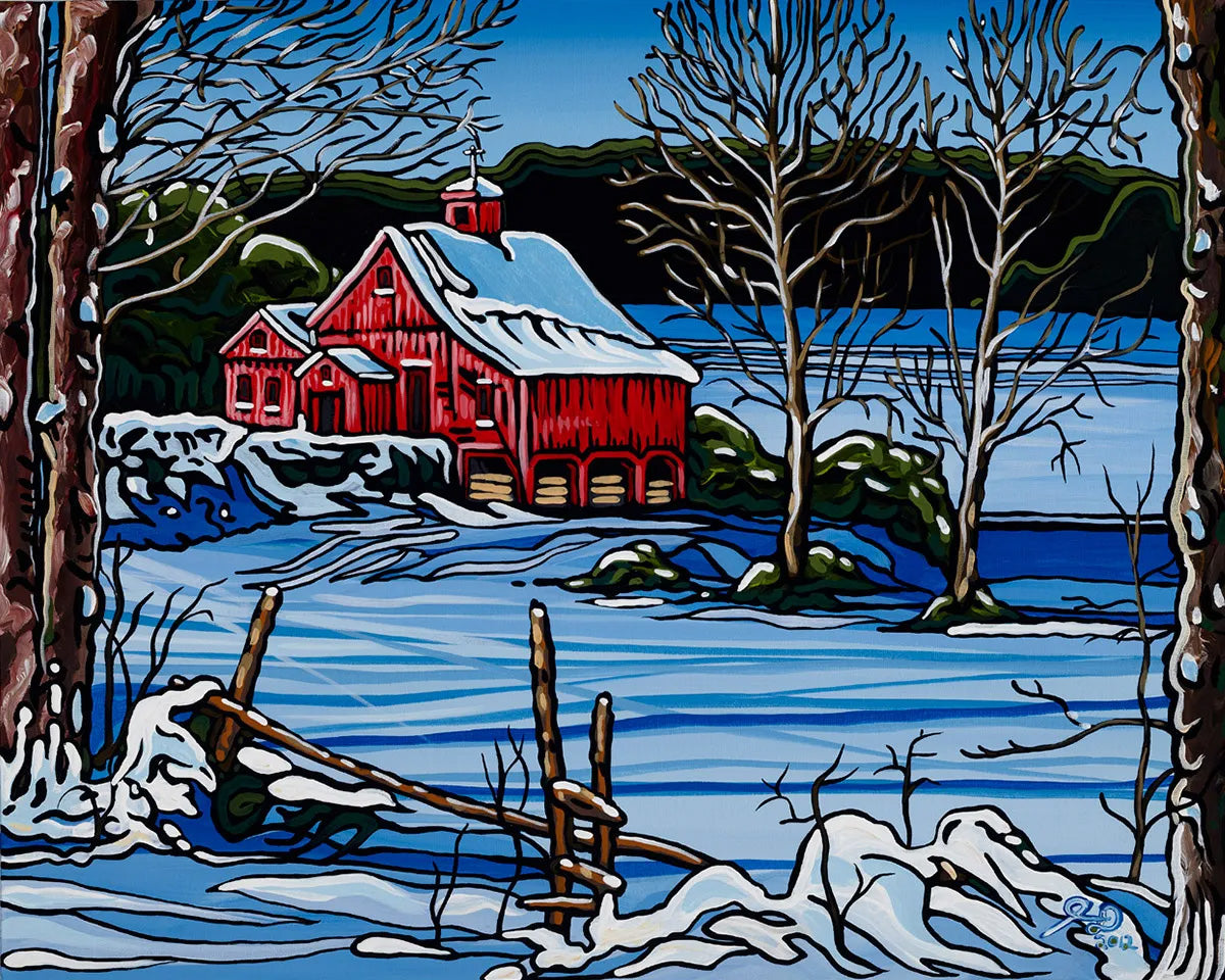 Landscape “Devotion” by Jeff Dillon – acrylic on panel.