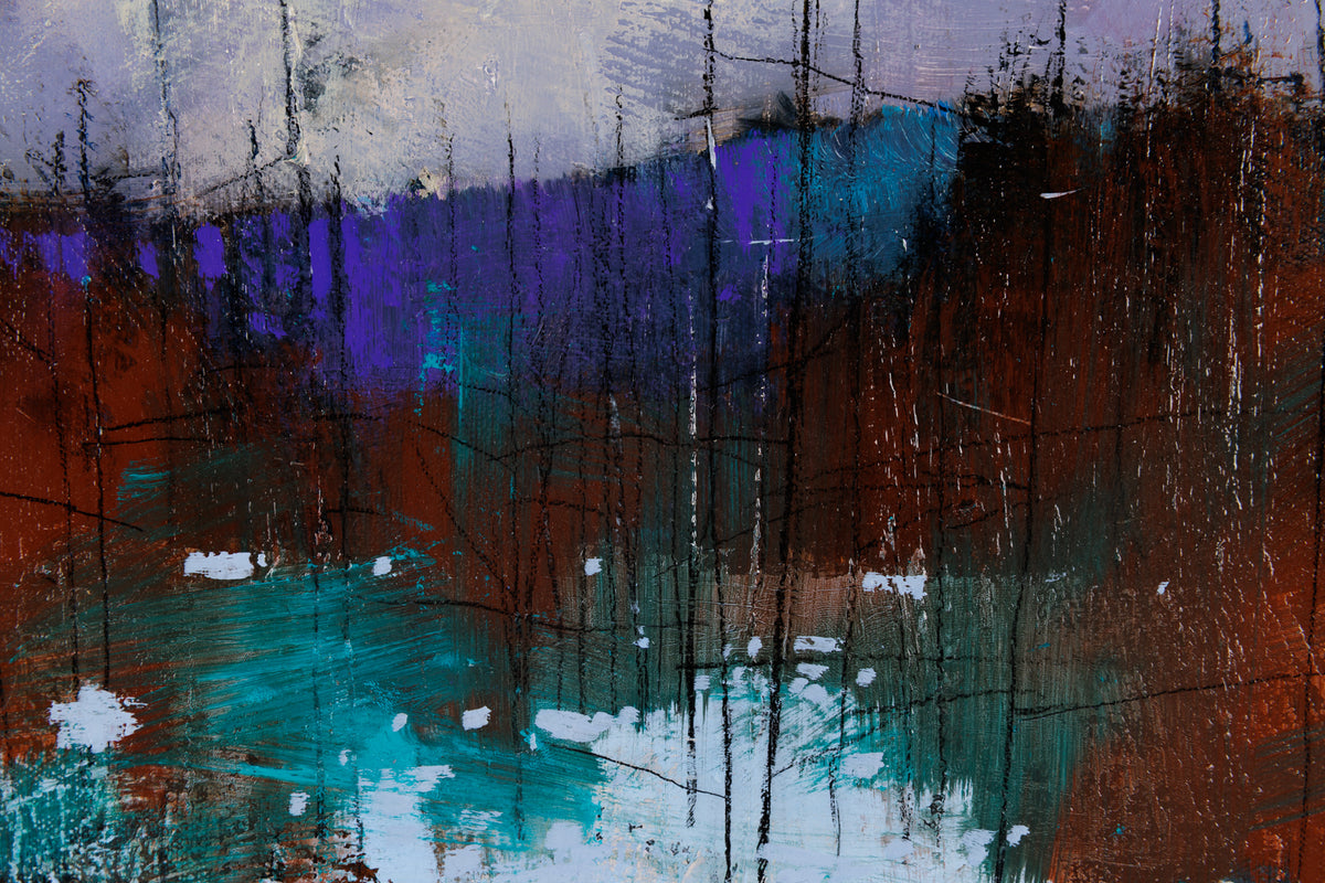 David Lidbetter, "The Quiet Divide," detail 1, oil on canvas