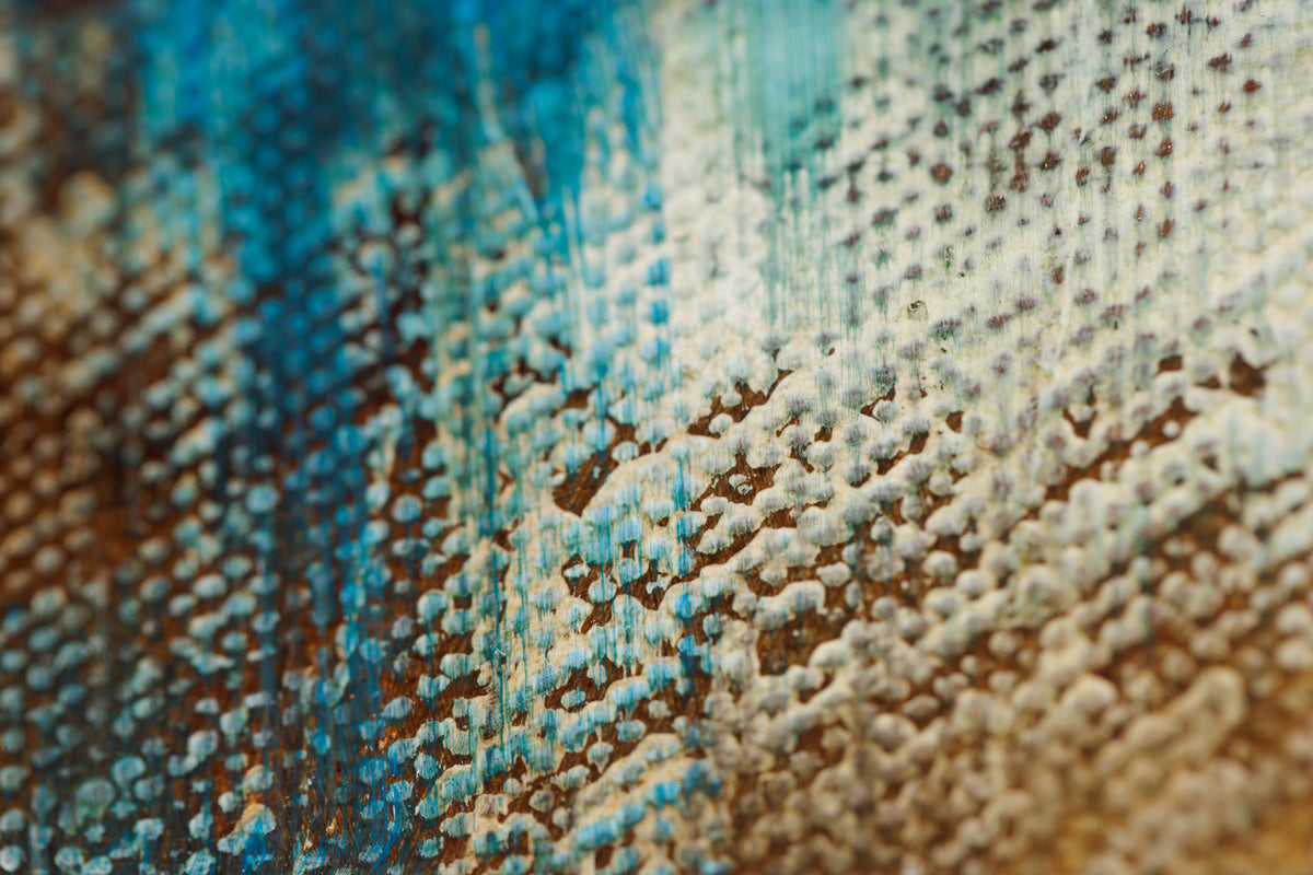David Lidbetter, "Winter Hollow," detail 4, oil on canvas