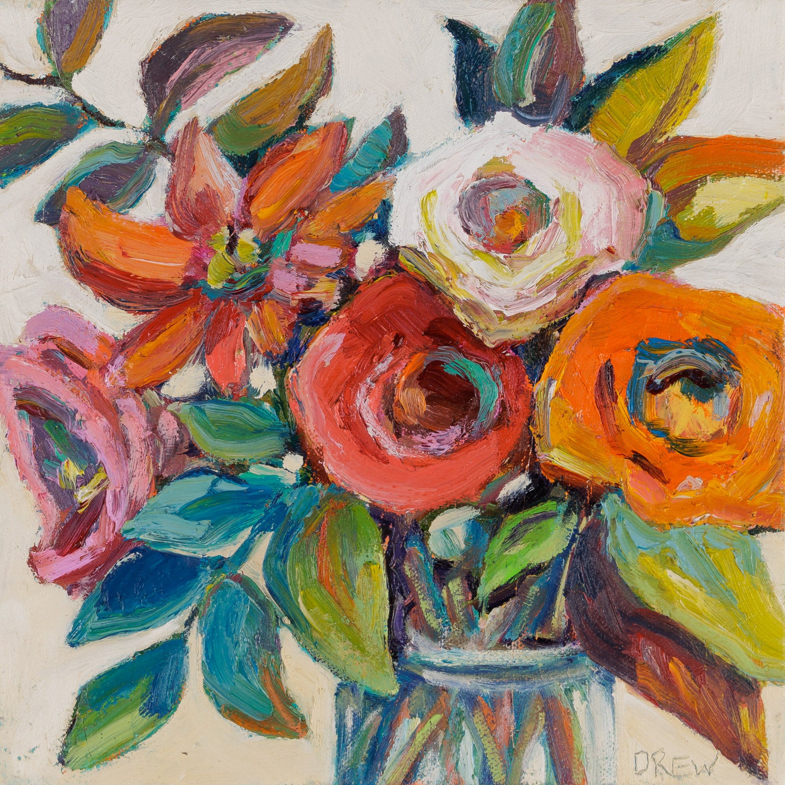 Rapture by Vanessa Drew - Floral, Oil on Canvas