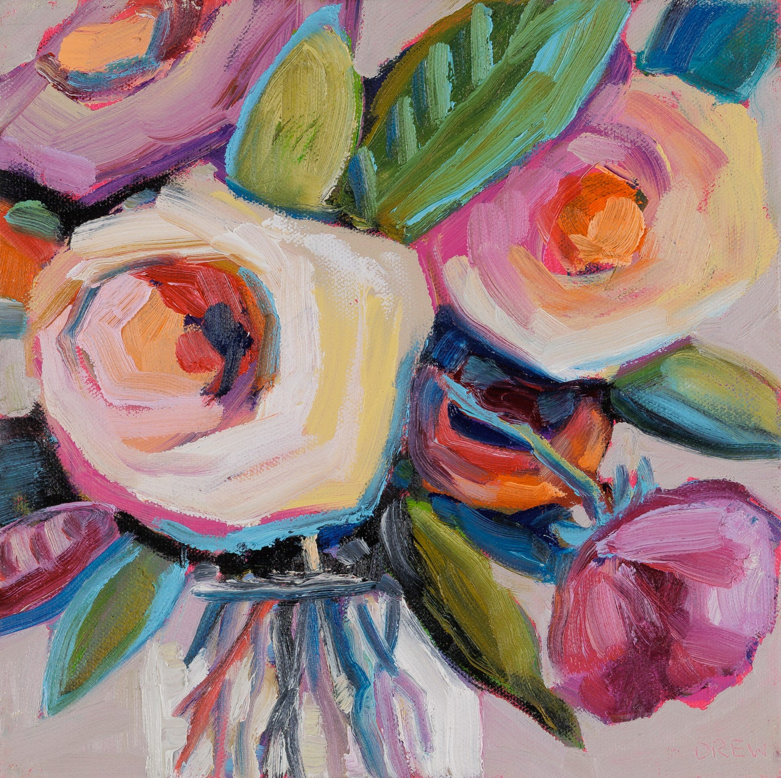 Nectar by Vanessa Drew - Floral, Oil on Canvas