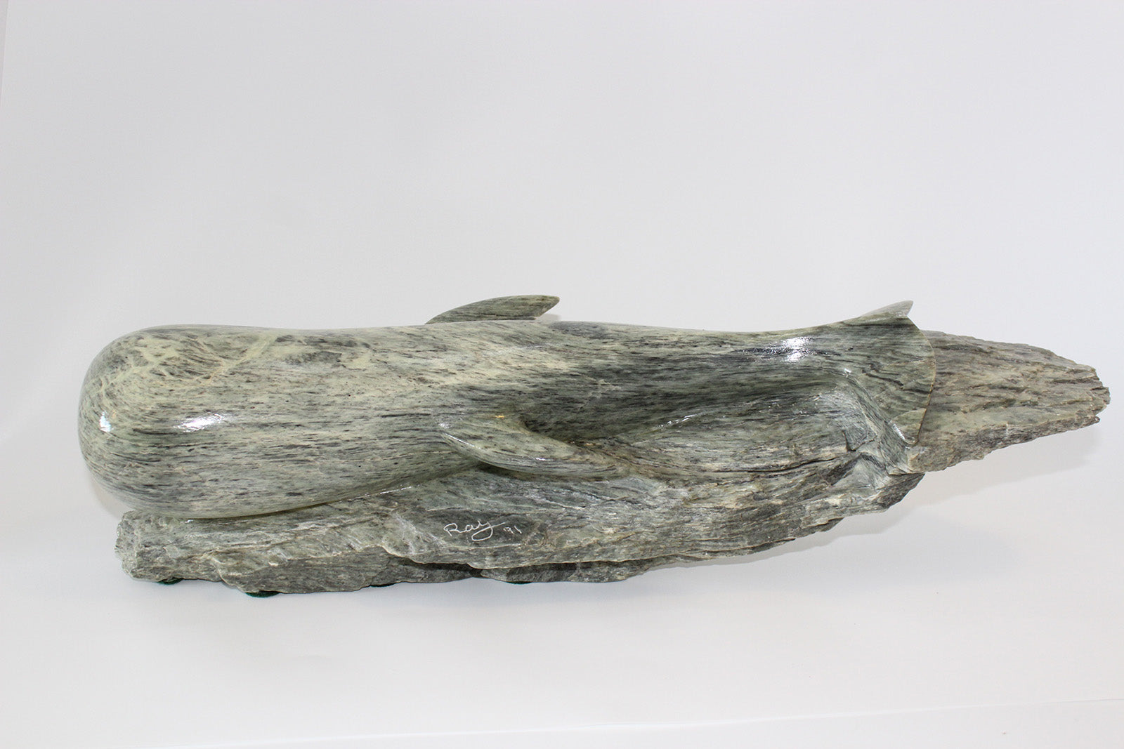 Animals “Beached” by Raymond Dubois – soapstone.