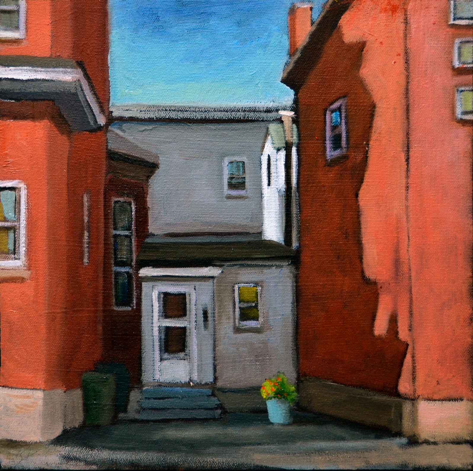 Cityscape “Ottawa Sketch #3” by Kari Duke – oil on canvas.