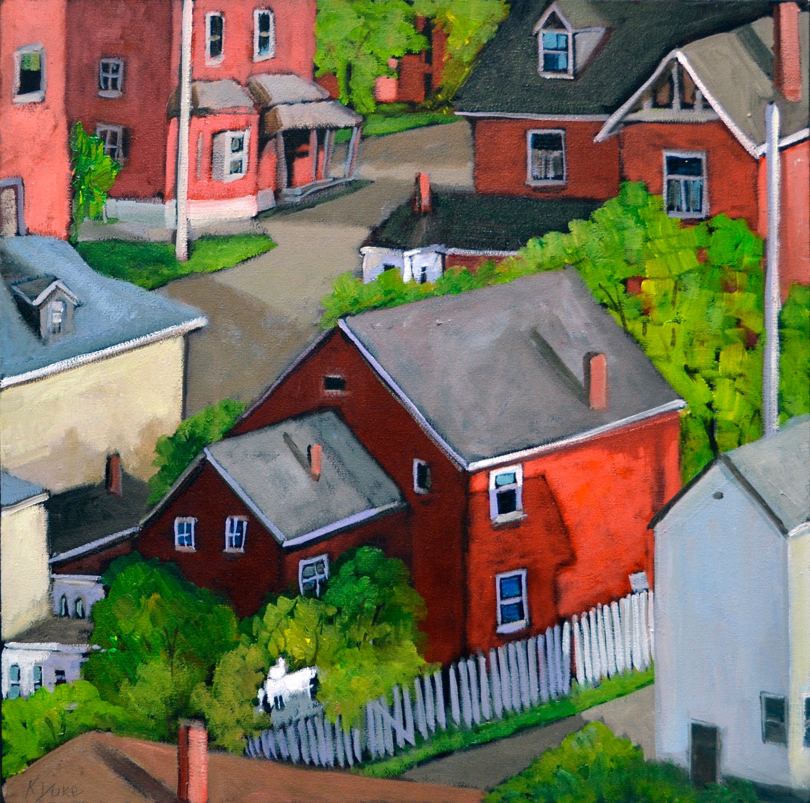 Cityscape “Ottawa Sketch #2” by Kari Duke – oil on canvas.