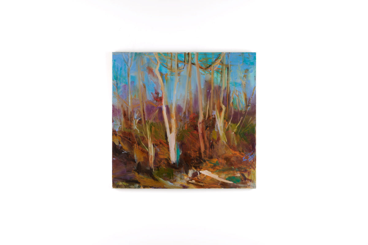 Elizabeth Haney, "The Flame," full view, oil on canvas, 36 x 36 in