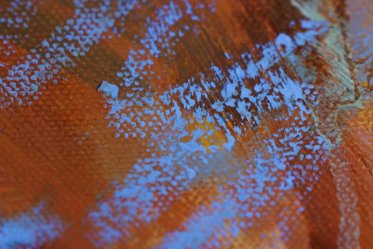 Elizabeth Haney, "The Flame," detail 5, oil on canvas