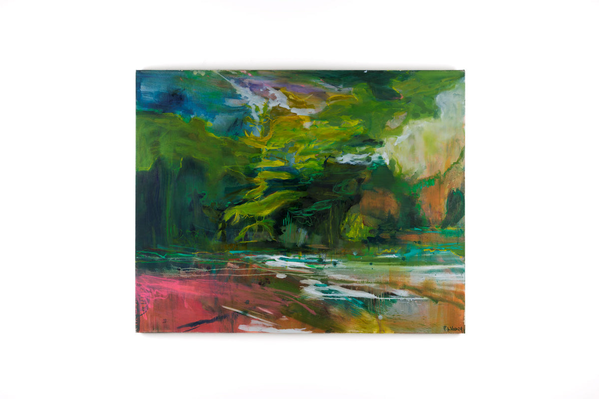 Elizabeth Haney, "North Shore Huron," full view, oil on canvas, 48 x 68 in