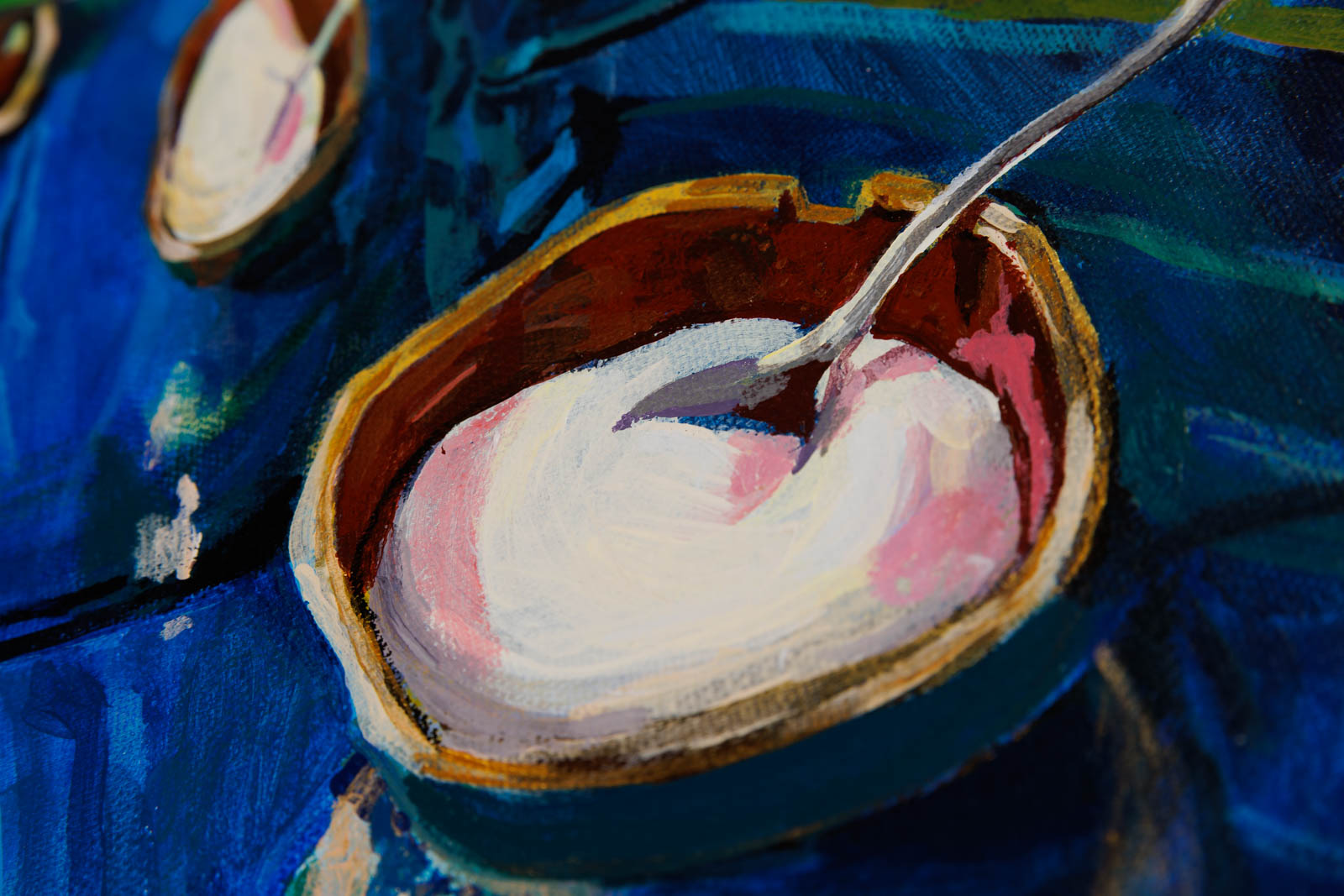 Still Life On Blue Tray