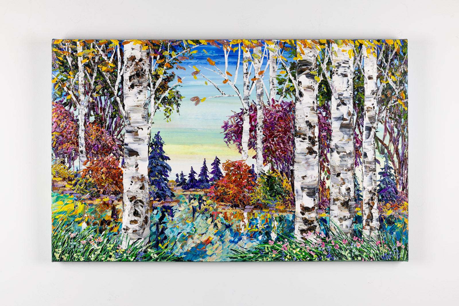 Day Birch With Pines 192288