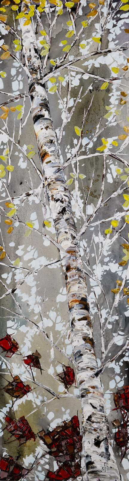 Nature “Looking Up 191997” by Maya Eventov – acrylic on canvas.
