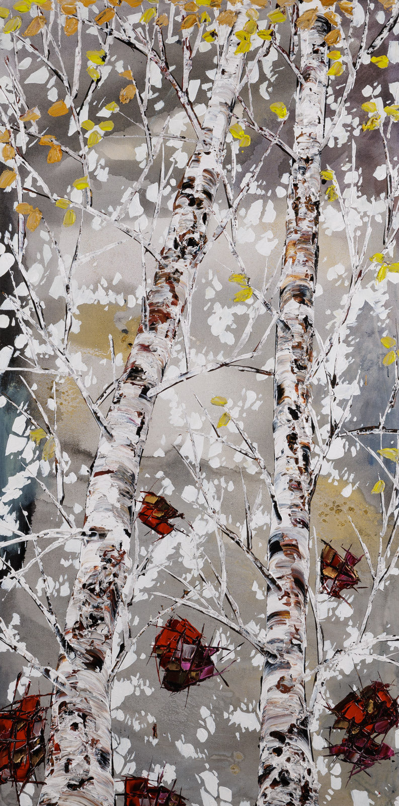 Looking Up Grey & Red 191998