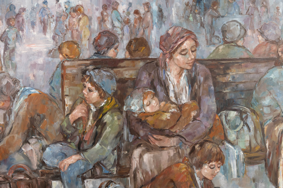 Eva Mosonyi, "Rosemere Quebec 1989," detail view, oil on canvas