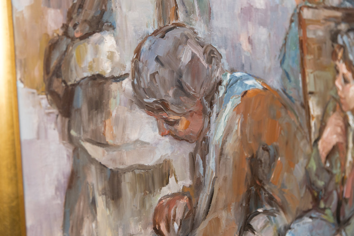 Eva Mosonyi, "Rosemere Quebec 1989," detail view, oil on canvas