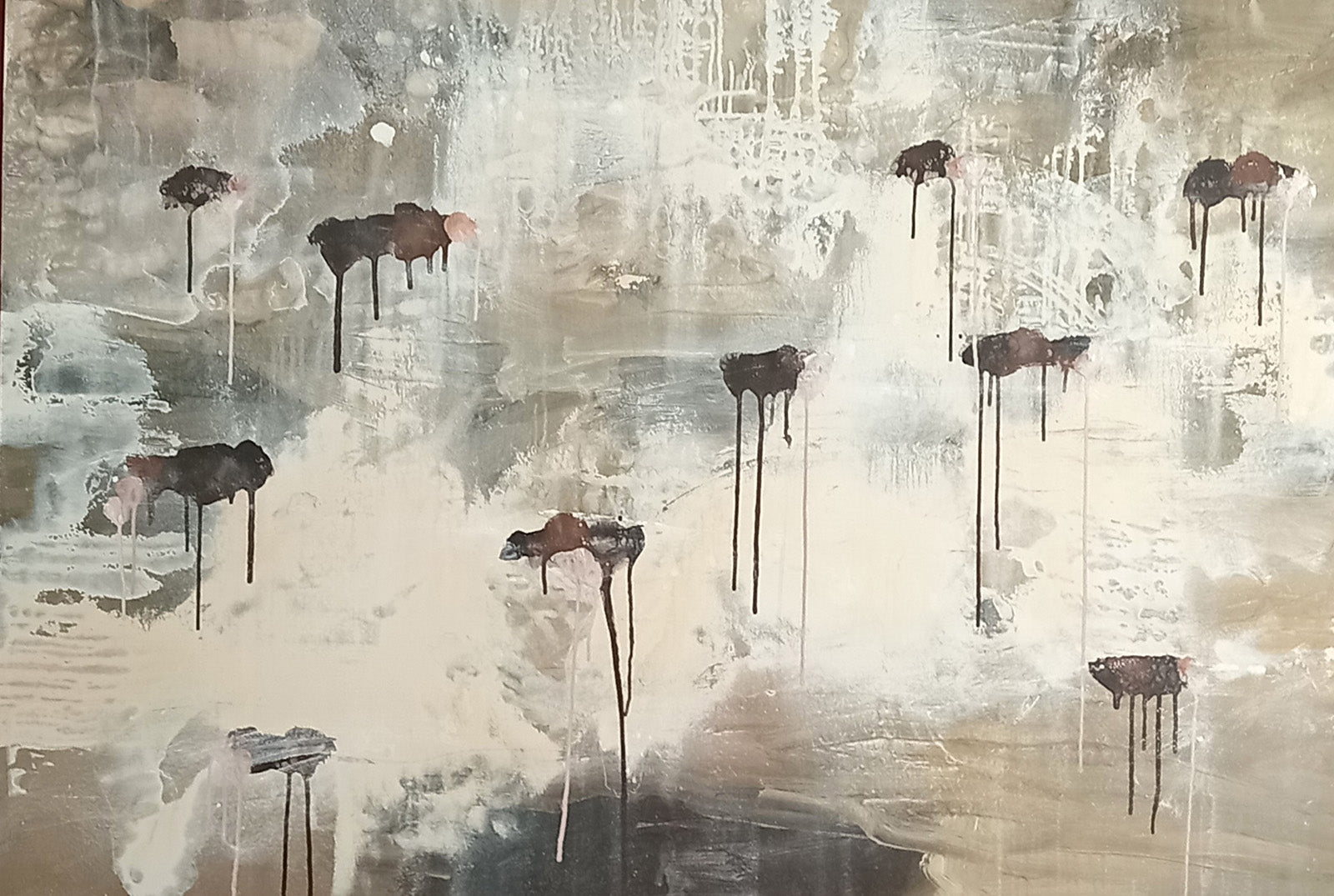 Abstracts “Return From A Dream #2” by Hugo Frones – oil on canvas.