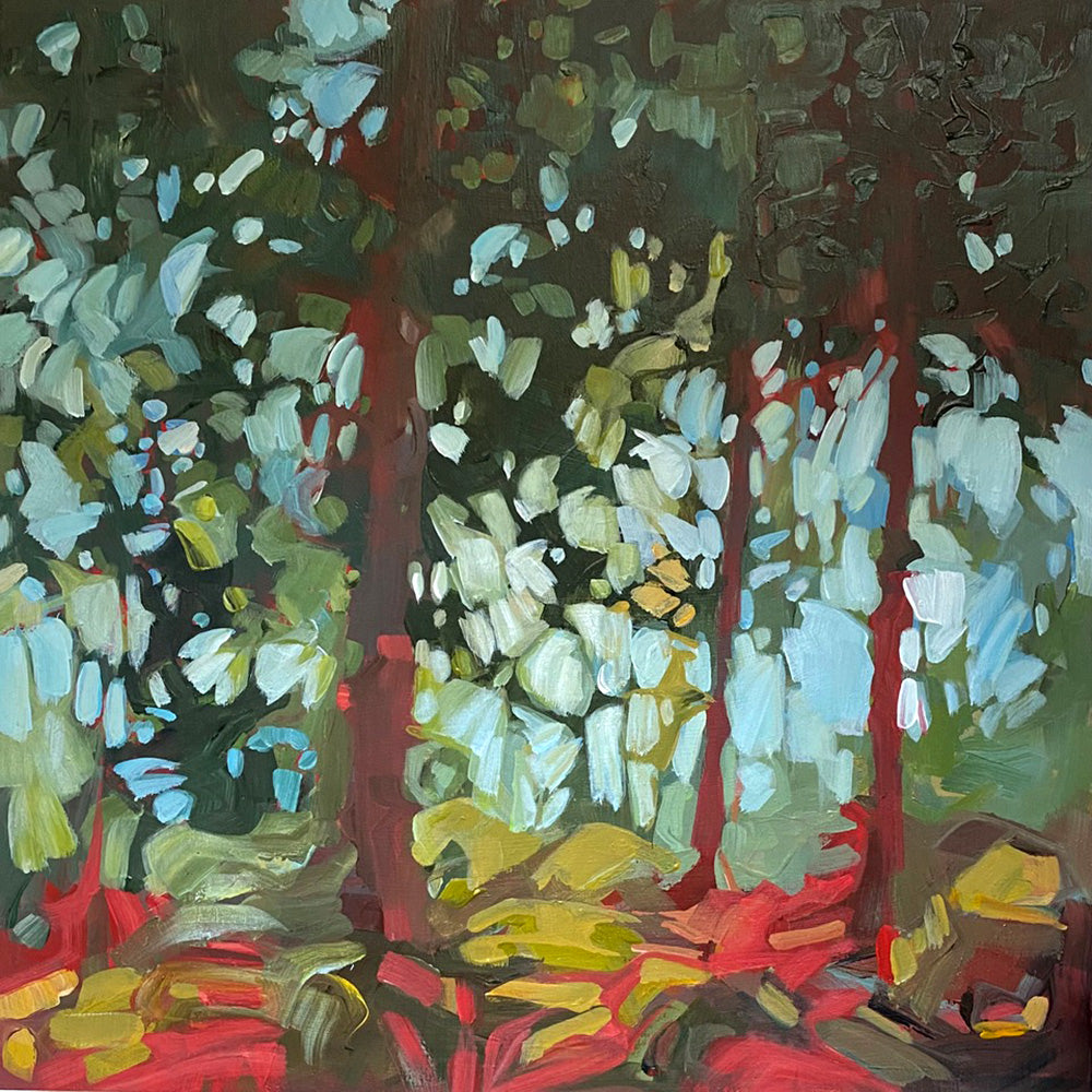 Nature “Pathways #3” by Holly Ann Friesen – acrylic on panel.